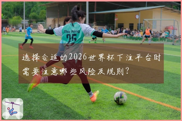 选择合适的2026世界杯下注平台时需要注意哪些风险及规则？