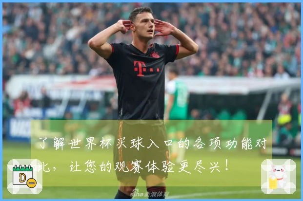 了解世界杯买球入口的各项功能对比,让您的观赛体验更尽兴!